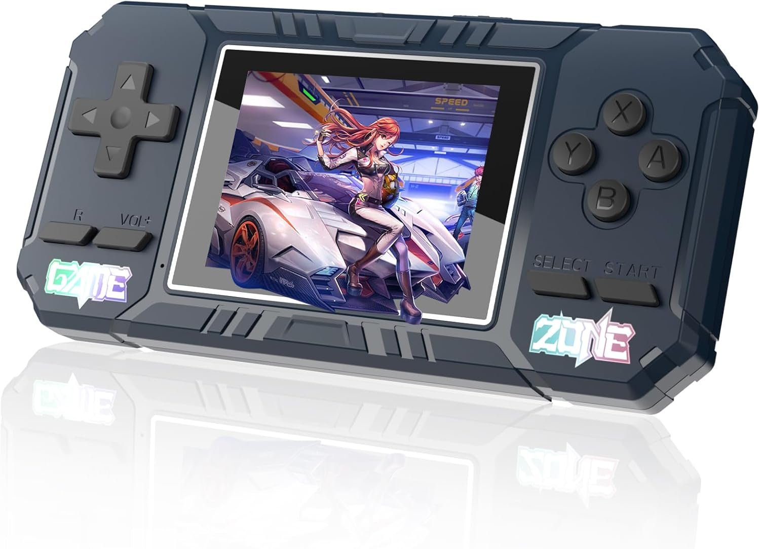 Portable Handheld Game, 520 Retro Video Games, Portable Game Console with Rechargeable 1020mAh Battery and 3.0 Inch LCD Screen, Festival Gifts for Boys Girls(Blue)