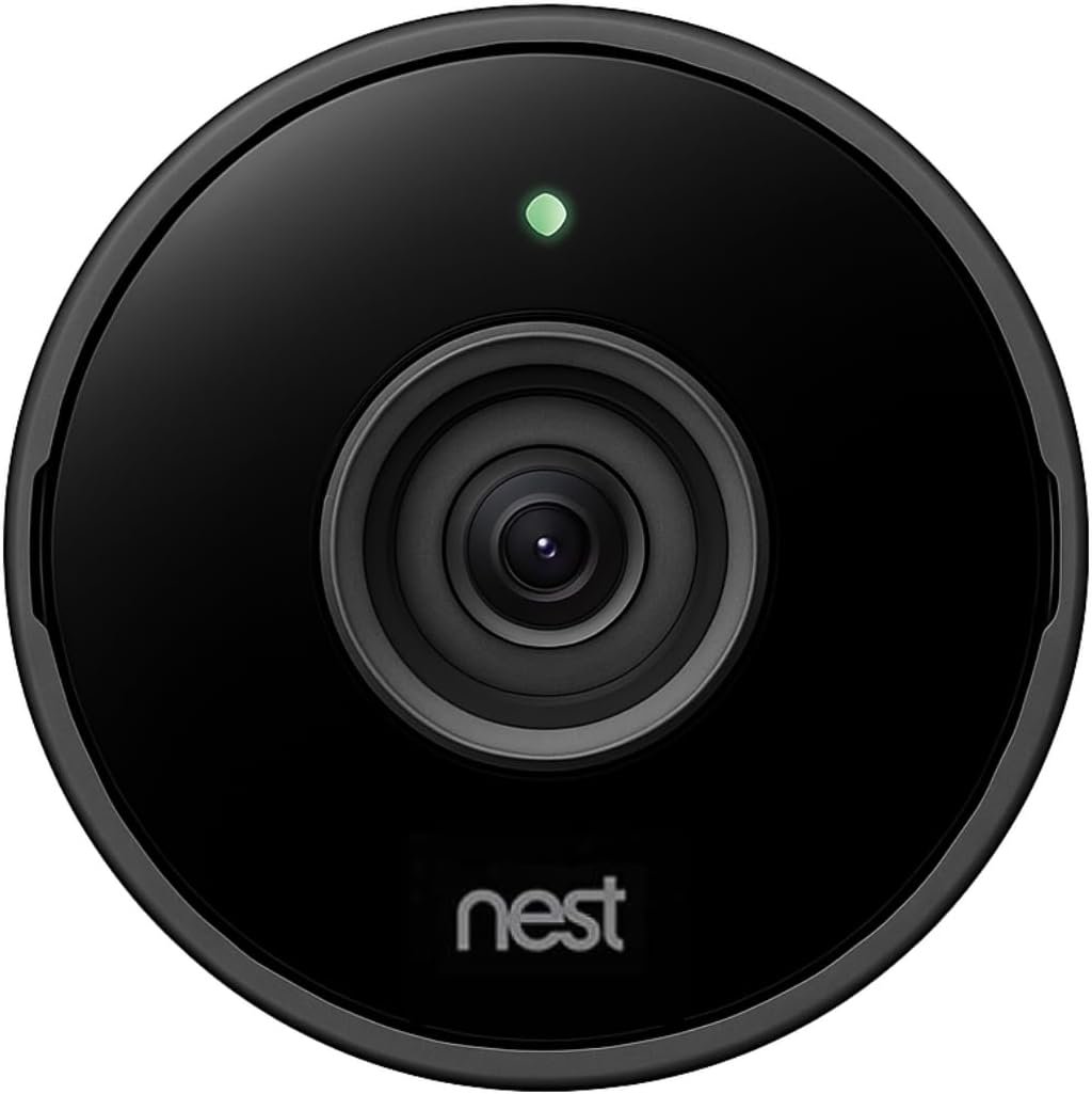 Google Nest Cam Indoor A0005 (1st Gen) – 1080p Wired Camera Only – New Replacement Unit – Bulk Packaging – No Accessories – Works with Nest App Home