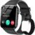 IOWODO Smart Watch for Men Women – 1.85”HD Screen with Make and Answer Calls, with AI Voice Assistant, SpO2/Heart Rate/Sleep Monitor, 100+ Sports Modes, Smartwatch for Android and iOS (2 Straps)